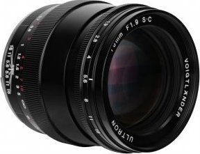 Objektiv fotografik Voigtlander Ultron 75mm f/1.9, për Leica M, SC, i zi