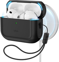 Kapsë mbrojtëse ESR Orbit Hybrid HaloLock për AirPods Pro 3, me MagSafe, me kapak magnetik, e zezë