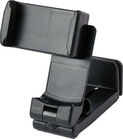 Mbajtëse multifunksionale për smartphone Gembird, deri 6", rrotullim 360°, e zezë