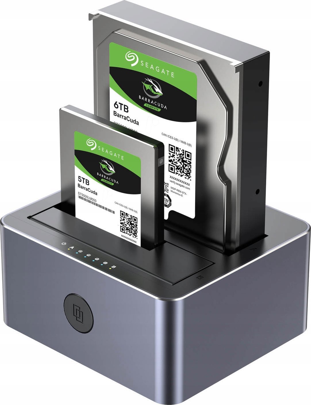 Stacion docking për disk SATA Unitek, 2 porta, klonim, USB