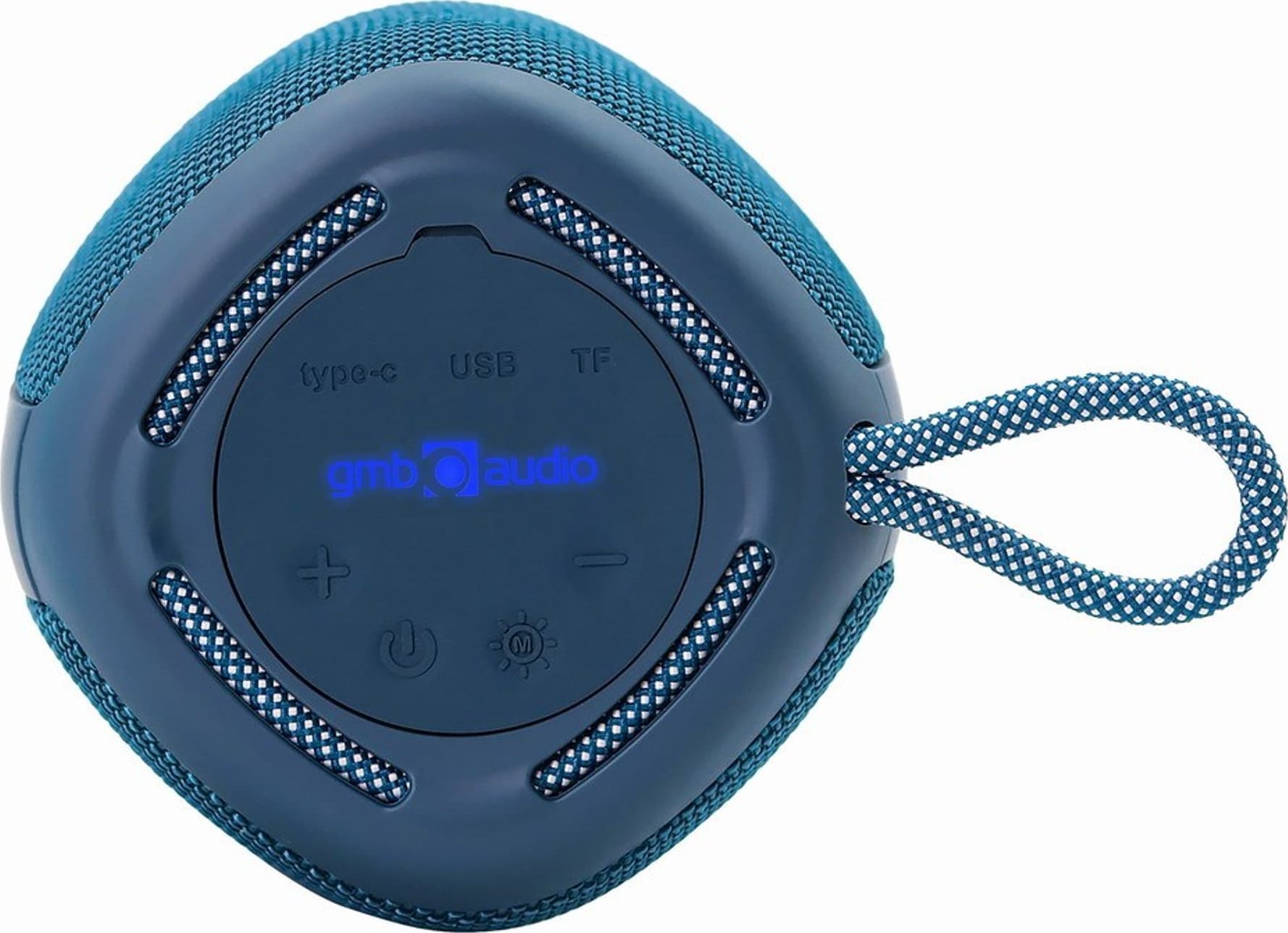 Altoparlant portativ Gembird SPK-BT-LED-03, 5W, Bluetooth, me drita LED, blu