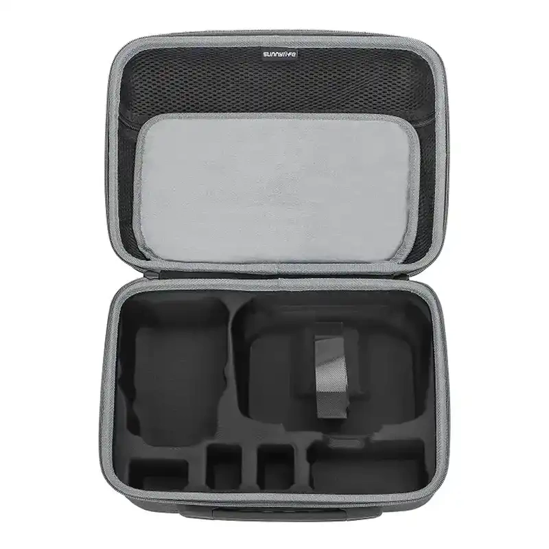 Çantë transporti Sunnylife Combo, për DJI Mini 4 Pro, me ndarje aksesorësh, gri