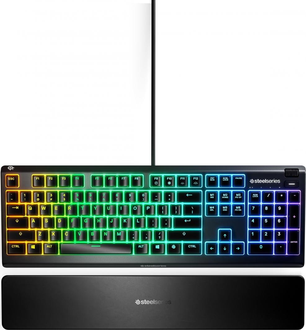 Tastierë SteelSeries Apex 3 (64795), e zezë