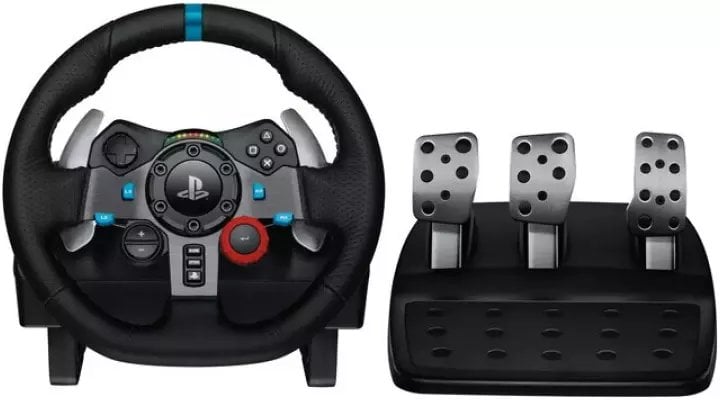 Timon gaming Logitech G29 Driving Force, USB, me pedale, i zi