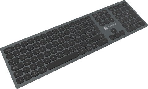 Tastierë wireless Natec Dolphin NKL-1976, Bluetooth, 2.4 GHz, e zezë