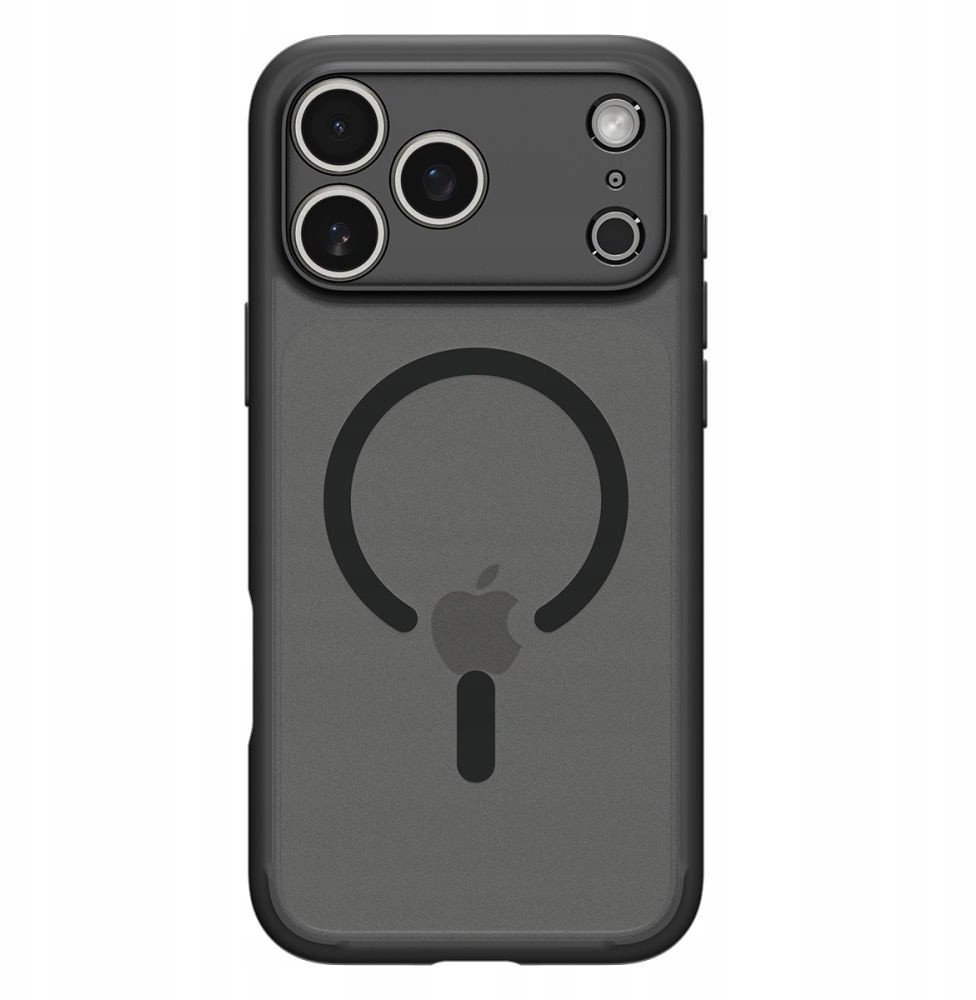 Mbulesë telefoni Spigen Ultra Hybrid MagSafe, për iPhone 17 Pro Max, transparente Frost Black, e zezë
