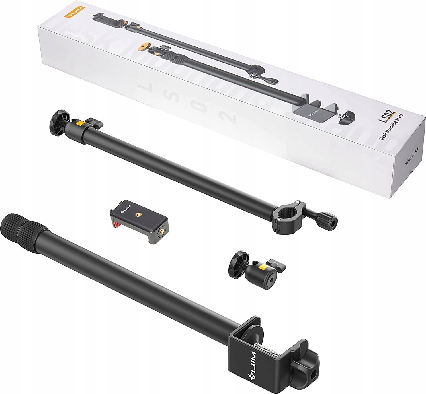 Tripod tavoline Ulanzi LS02 Metal, krah i artikuluar, 105 cm, i zi