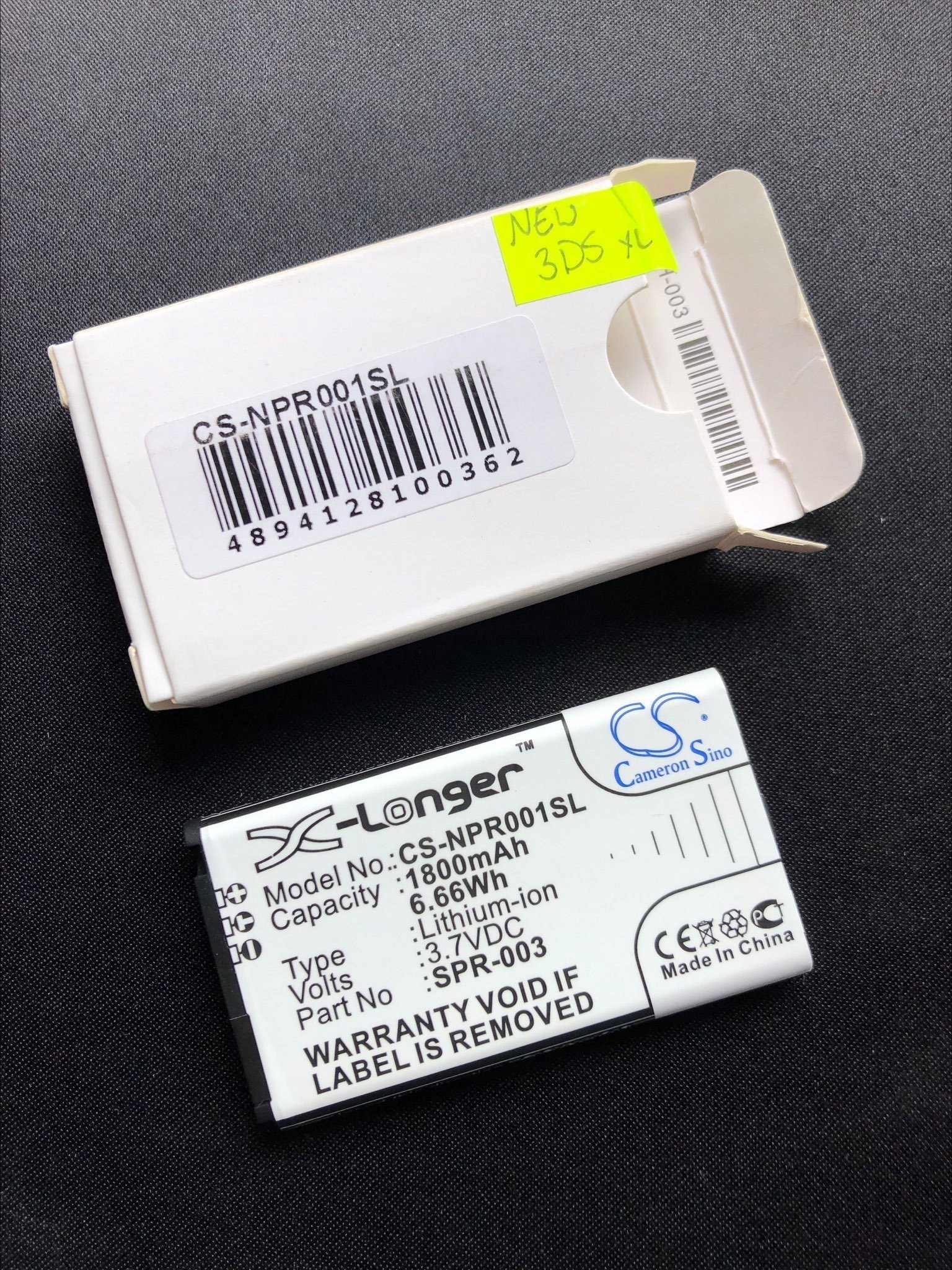 Bateri për konzolë Nintendo CTR 003 CTR A AB, për 3DS 2DS XL Switch Pro Controller, e zezë