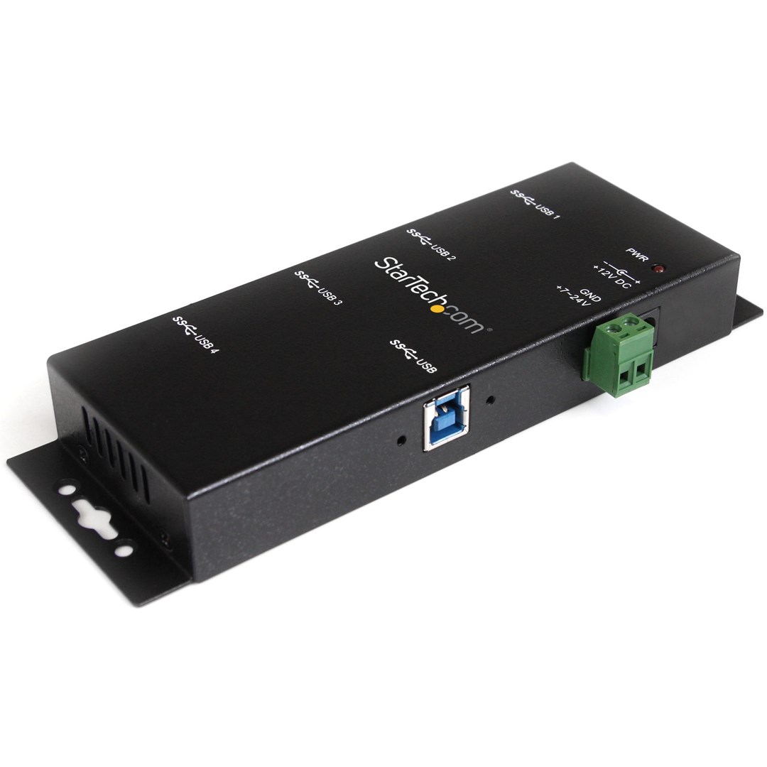 Qendër USB StarTech ST4300USBM, 4-Port, USB 3.2 Gen 1, e zezë