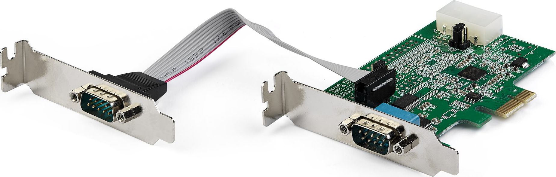 Kartë serike StarTech 2 porta, PCI Express RS232, DB9, low profile