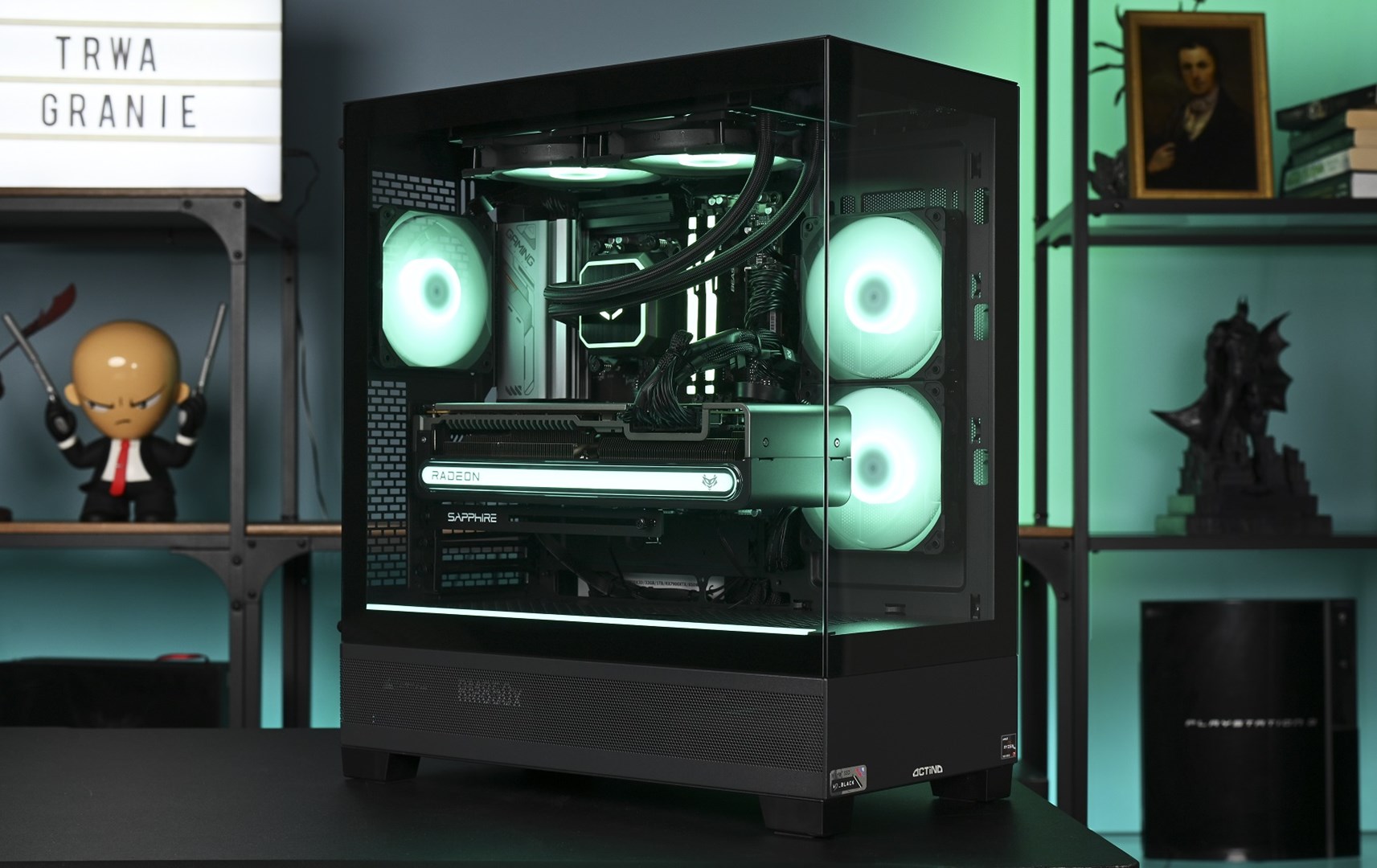 Kompjuter Actina AMD Ryzen 7 7800X3D, RX 7900 XTX, 1TB SSD, i zi