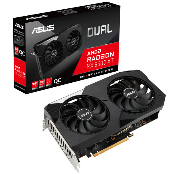 Kartelë grafike ASUS Dual -RX6600XT-O8G AMD Radeon RX 6600 XT 8 GB GDDR6