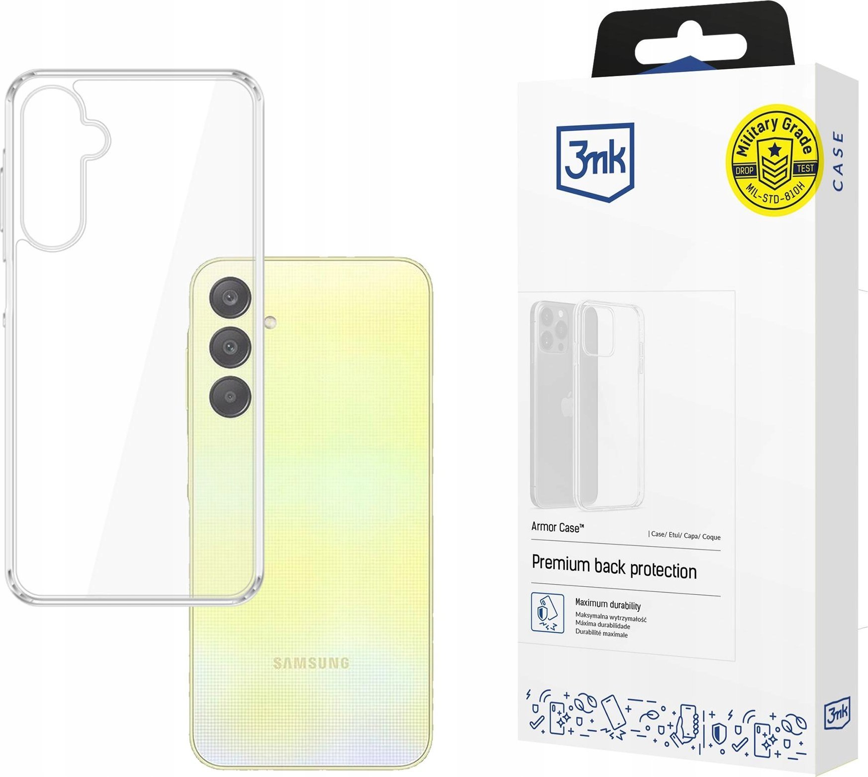 Заштитна футрола 3mk Armor Case за Samsung Galaxy A26 5G, против удари, нелизгава, црна