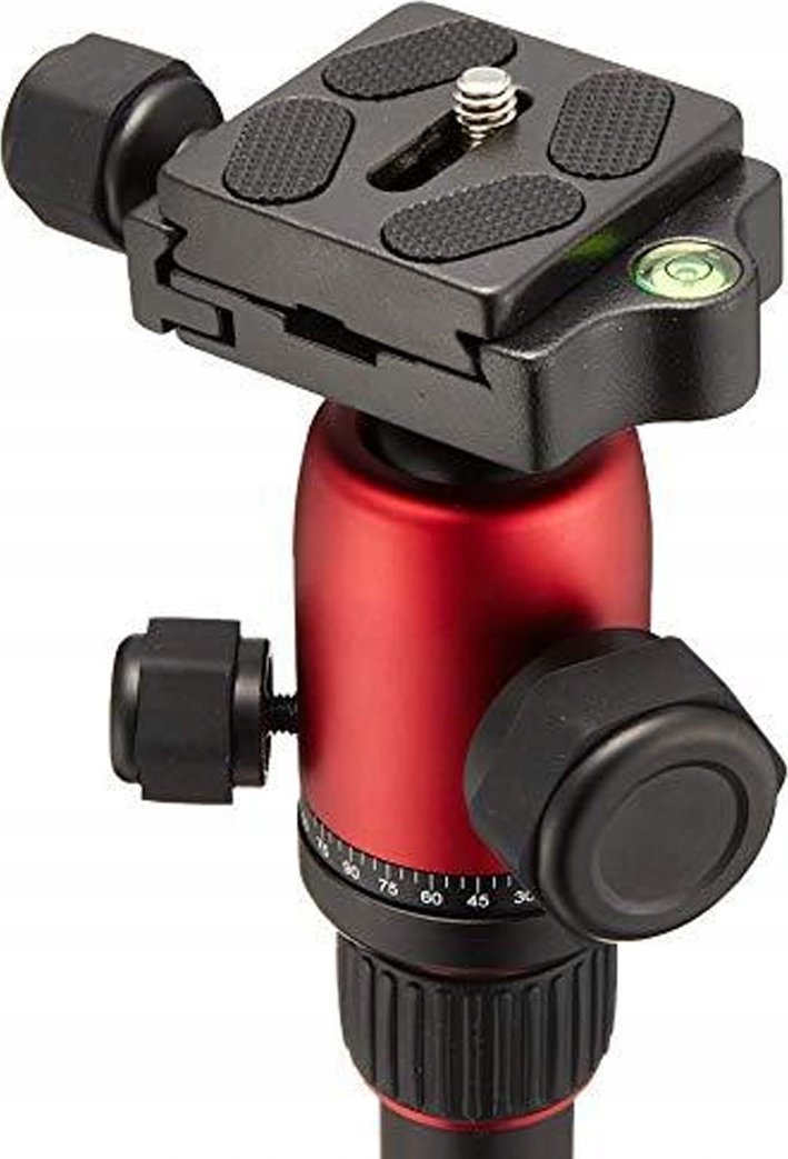 Tripod fotografik Manfrotto Element Traveller MKELES5RD-BH, kokë me top, kompakt udhëtimi, i kuq