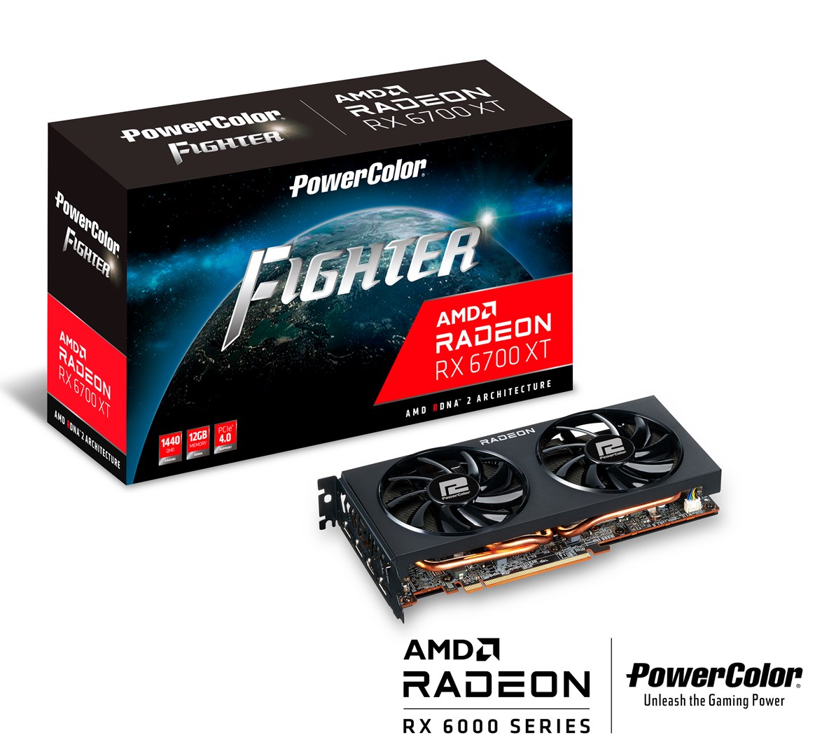 Kartë grafike PowerColor AX AMD Radeon RX 6700 XT, 12 GB GDDR6