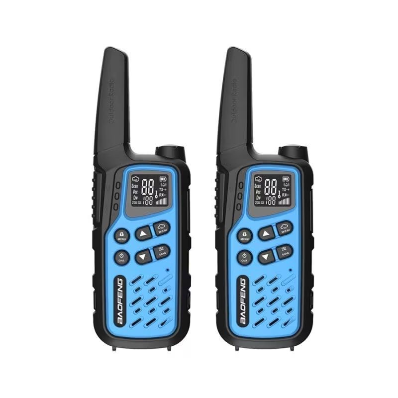Radiolidhje walkie talkie Baofeng BF-T25E, set 2 copë, 16 kanale, blu
