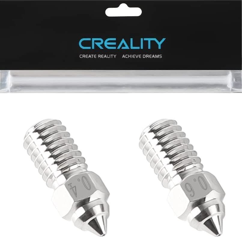 Сет млазници за 3Д печатач Creality, бакарна легура, 0.4mm и 0.6mm, за Ender