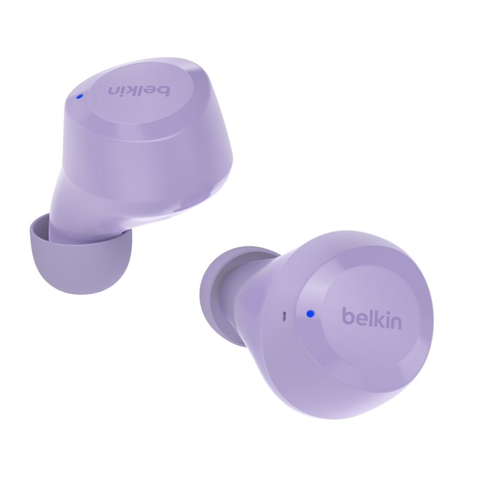 Слушалки Belkin SoundForm Bolt, безжични, виолетови