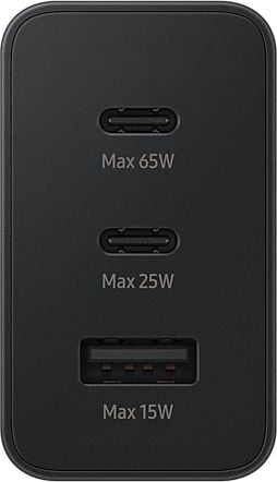 Karikues murale Samsung EP-T6530 Trio, 65W, 2x USB-C 1x USB-A, i zi
