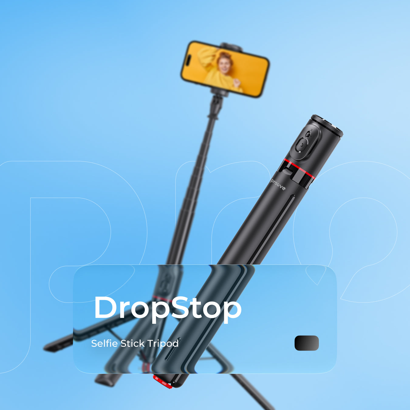 Tripod me hapje automatike Proove DropStop, 177 cm, i zi