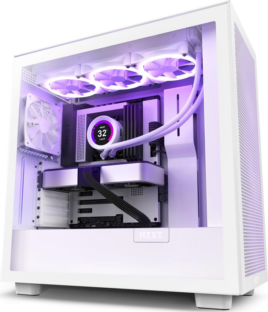 Kasë Nzxt H7 Flow (CM-H71FW-01), e bardhë
