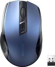Mouse wireless Ugreen MU006, optik 4000 DPI, USB 2.4GHz, blu