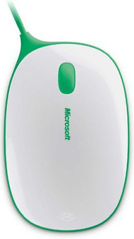 Maus Microsoft Express, me kabllo, USB, Bialo-zielony