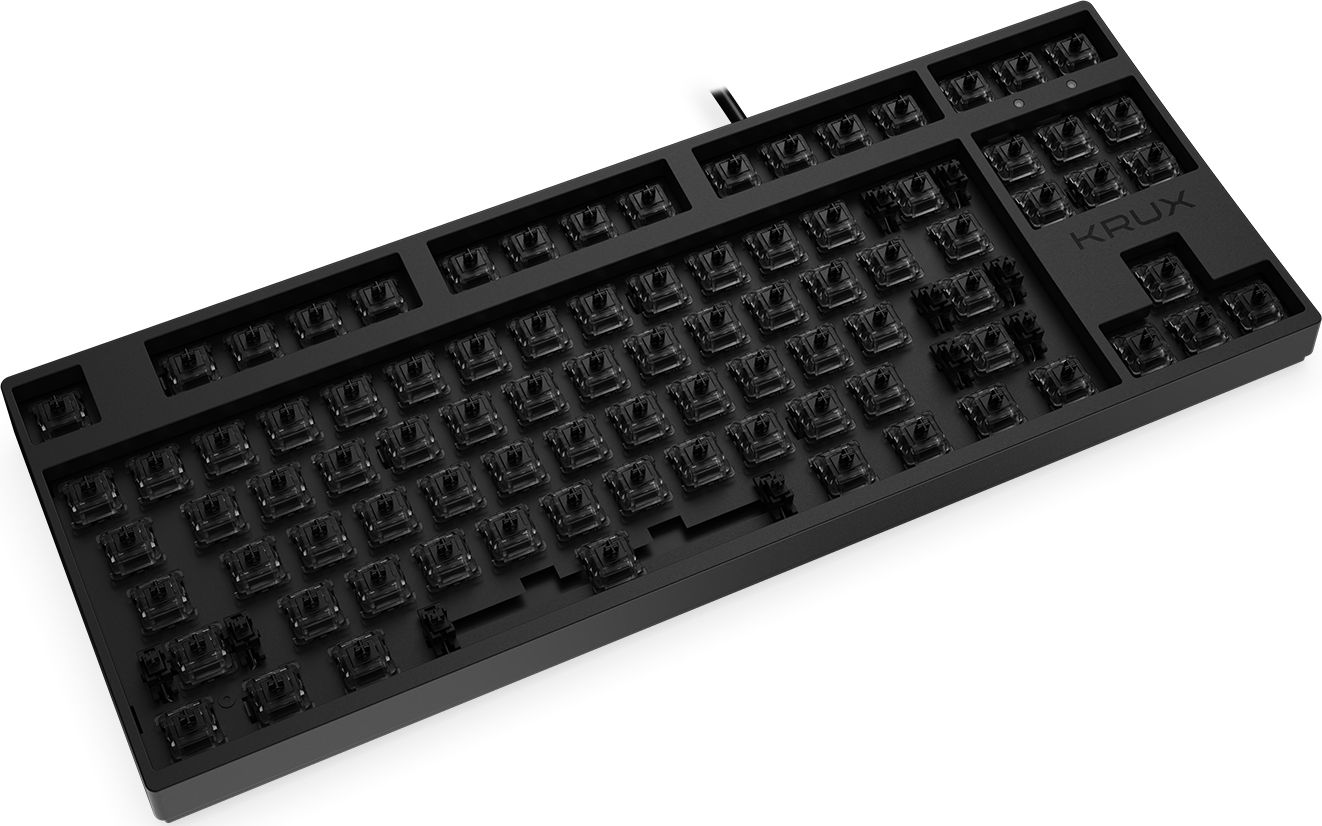 Механичка тастатура Krux Atax PRO RGB Pudding, TKL, Outemu Black, црна