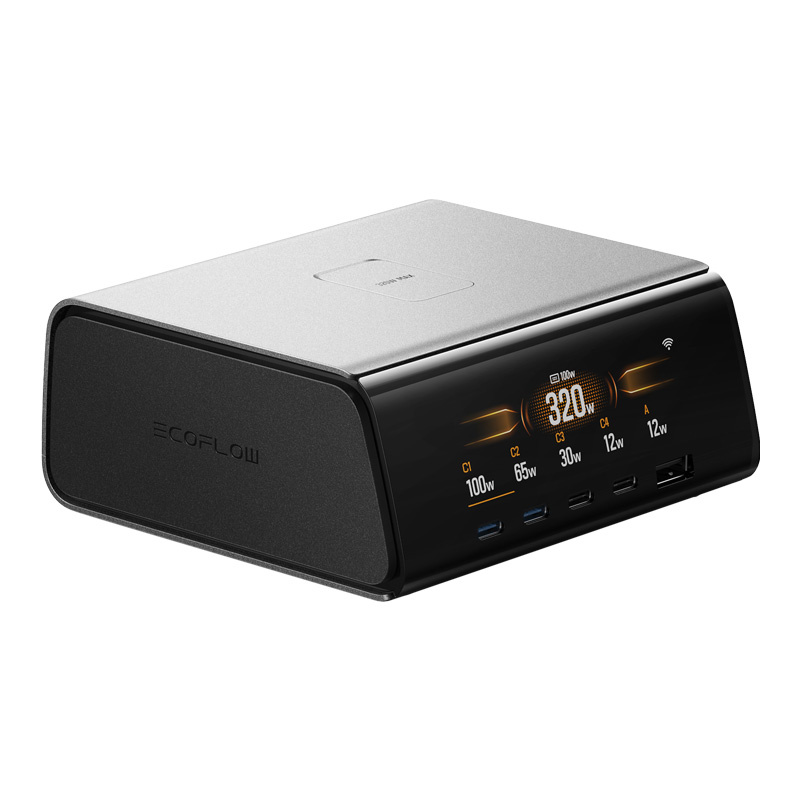 Karikues desktop EcoFlow RAPID Pro, 320W, 4x USB C, i zi
