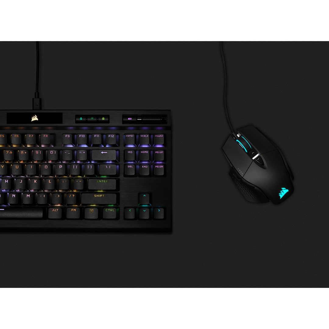 Maus gaming Corsair M65 RGB Ultra, optik, me kabllo, i zi