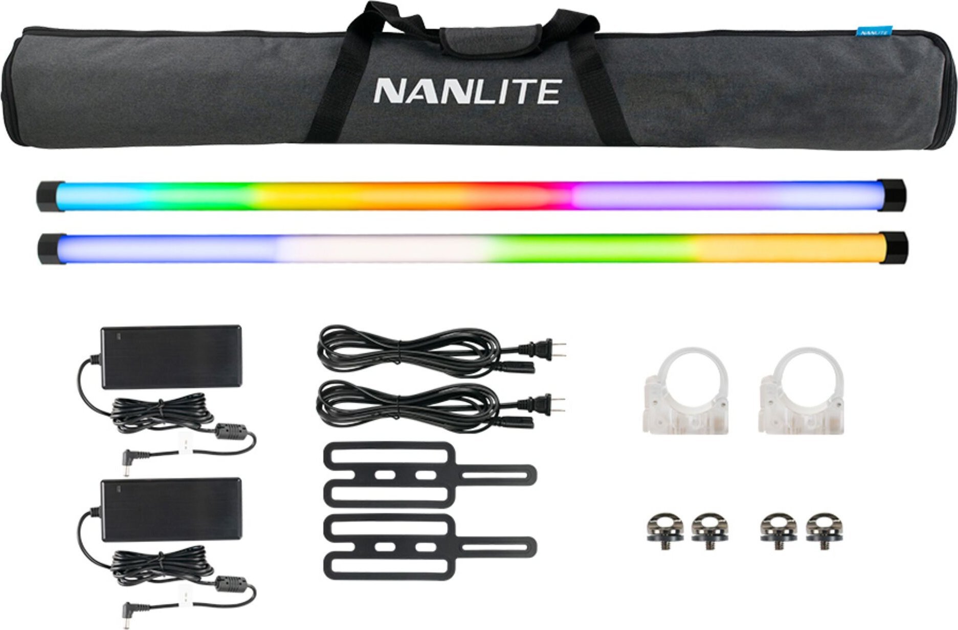 Set drita LED tub NANLITE PavoTube II 30X, 2 copë, shumëngjyrëshe