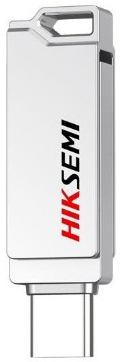 USB flash disk Hiksemi Sync Dual HS-USB-E327C, 64GB, USB 3.2 dhe USB-C, metalik