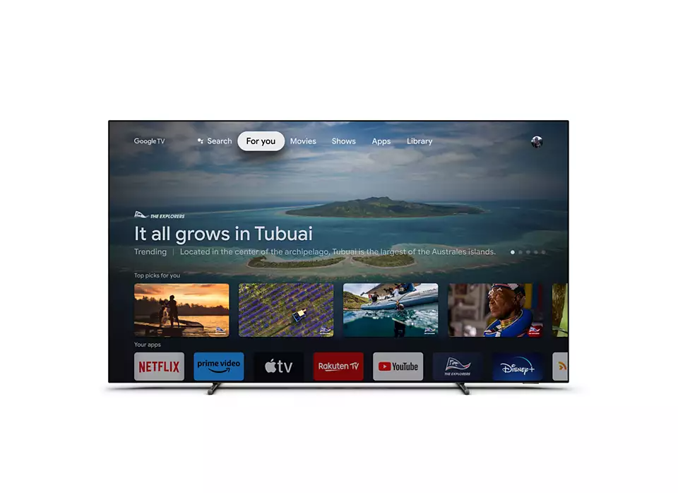 Televizor Philips 65OLED718/12, 65", OLED, 4K, Google TV, Ambilight