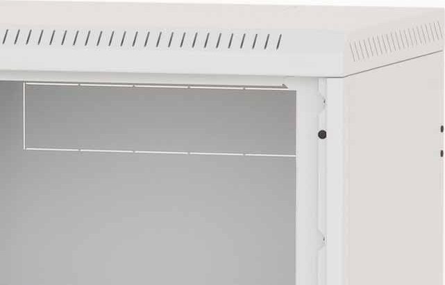 Kabinet muror TRITON Delta 4S 4U, 19", derë xhami sigurie, gri e hapur