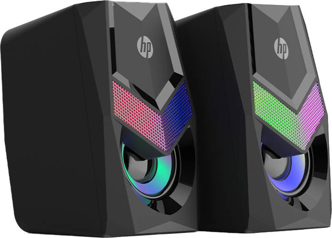 Altoparlantë multimedia HP DHE-6000, sistem 2.0, të zinj