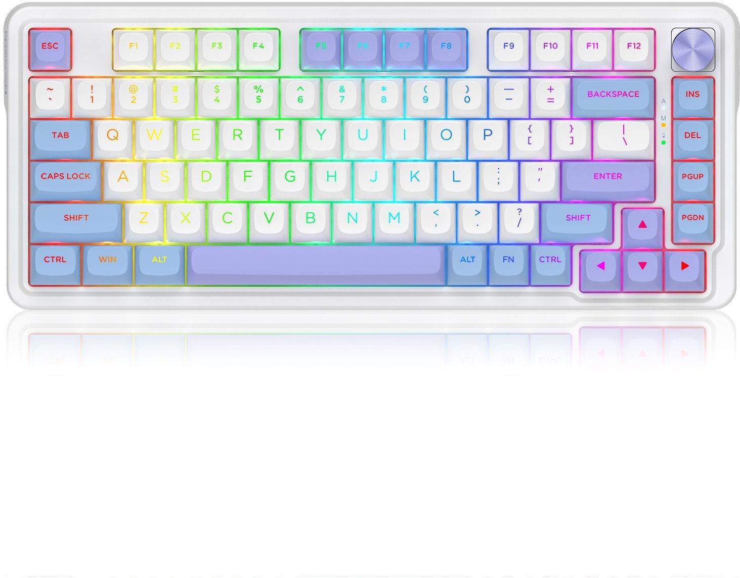 Tastierë gaming Redragon K673 MAX, mekanike 75%, wireless RGB, 81 taste
