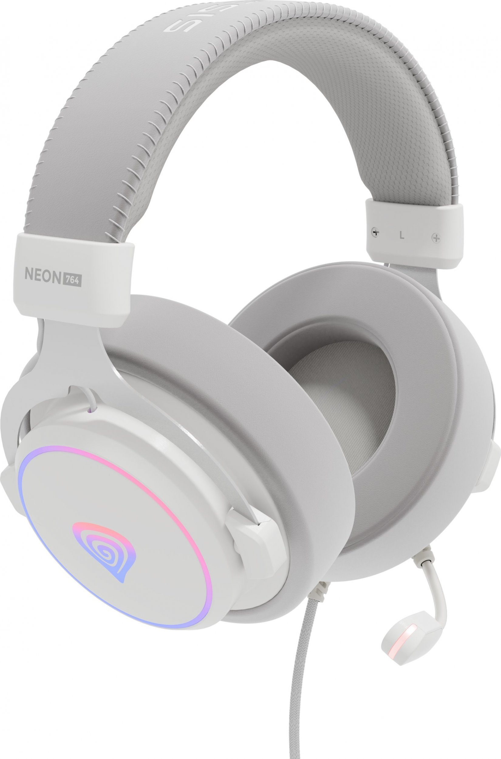 Kufje gaming Genesis Neon 764, USB, menaxhim kablloje, të zeza