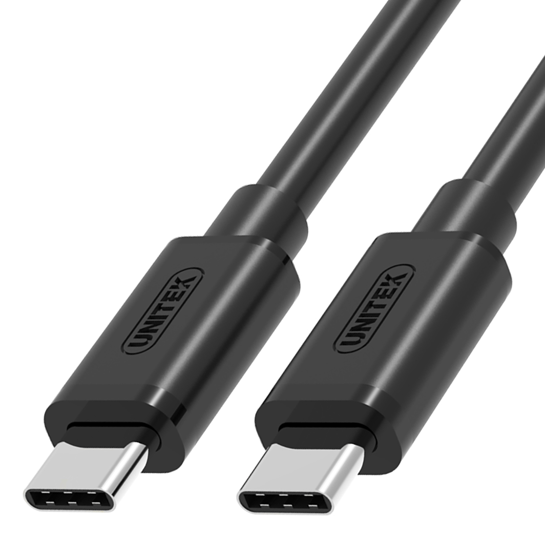 Kabllo USB Unitek, USB-C në USB-C, 1 m, e zezë