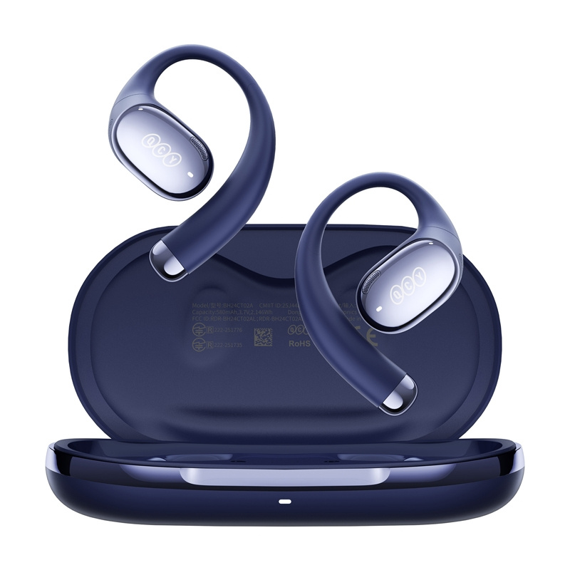 Kufje wireless QCY Crossky R70, True Wireless, ANC, blu