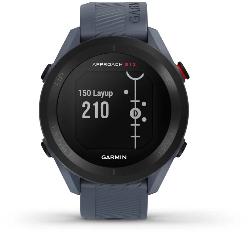Orë sportive Garmin Approach S12, GPS, 30 orë bateri, blu