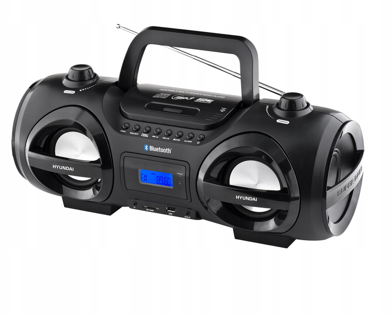 Radio portative Hyundai TRC985BT, FM, 25W, e zezë