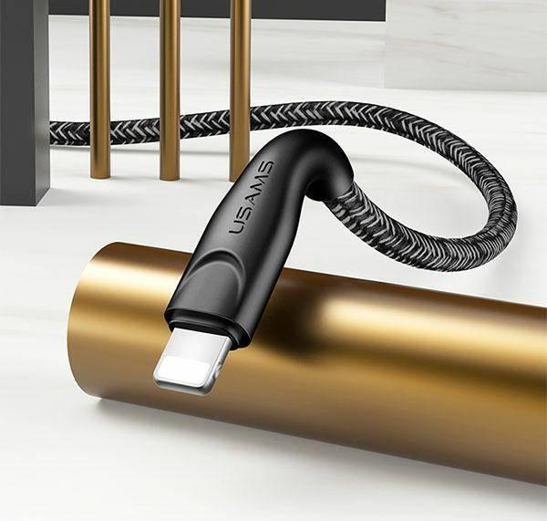 Кабел USB Usams US-SJ352, USB-A во Lightning, 1 m, црвен