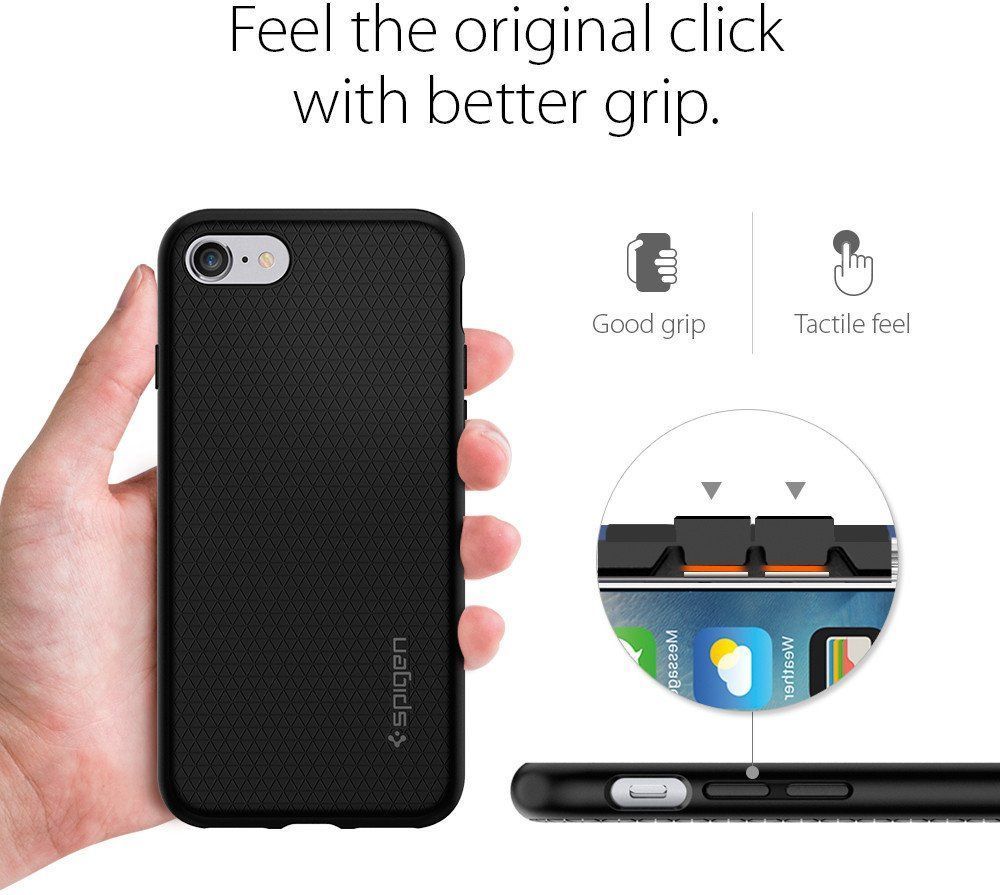 Mbrojtëse Etui Liquid Air për IPhone 7/8, e zezë