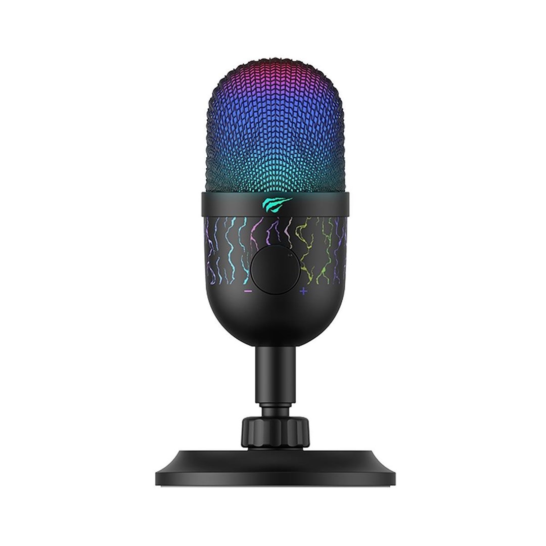 Mikrofon gaming Havit GK52, RGB, USB C, i zi