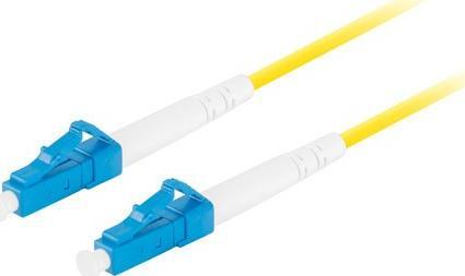 Kabllo fibër optike Lanberg SM LC UPC LC UPC, 1m, simplex, e verdhë