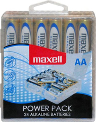 Bateri alkaline Maxell AA R6, paketim 24 copë