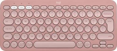 Tastierë Logitech Pebble, wireless, US INTL, rozë