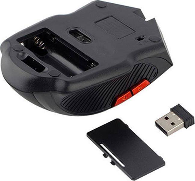 Maus gaming optik wireless, 1600 DPI, USB, argjendtë