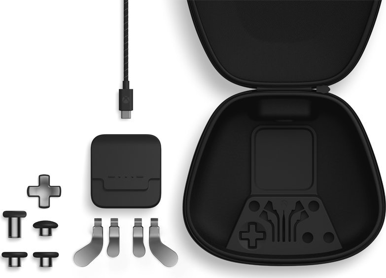 Pako aksesorësh Microsoft Xbox Elite 2 Core, për kontrollor, me USB Type C, e zezë