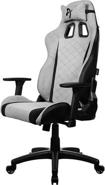 Karrige gaming Arozzi Avanti Soft Fabric, ergonomike, gri e hapur